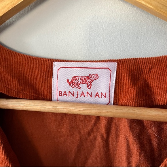 Banjanan Corduroy Franklin Dress in Honey Corduroy Size M - Picture 5 of 9